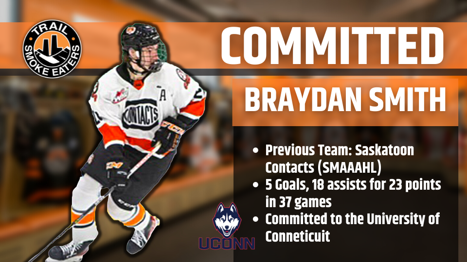 Smoke Eaters Acquire University of Connecticut Commit From The