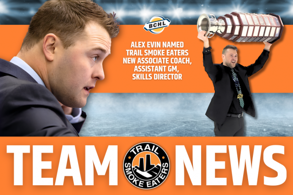 Alex Evin named Associate Coach, Assistant GM & Skills Director
