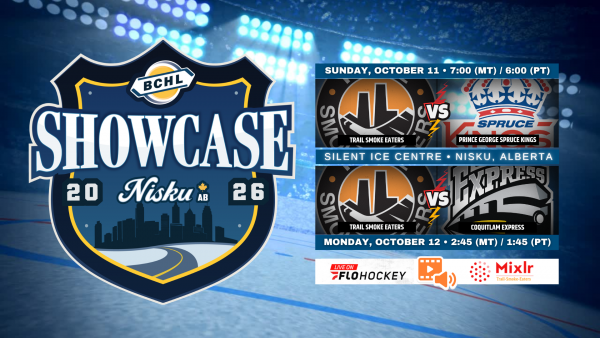 BCHL announces 2026 Showcase event in Nisku, Alberta